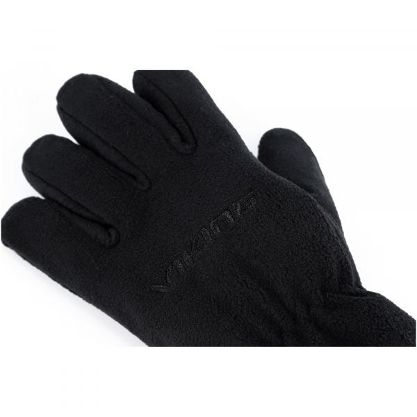 Unisex daudzfunkcionāli flīsa cimdi Viking Comfort - melni