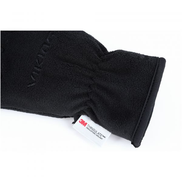 Unisex daudzfunkcionāli flīsa cimdi Viking Comfort - melni