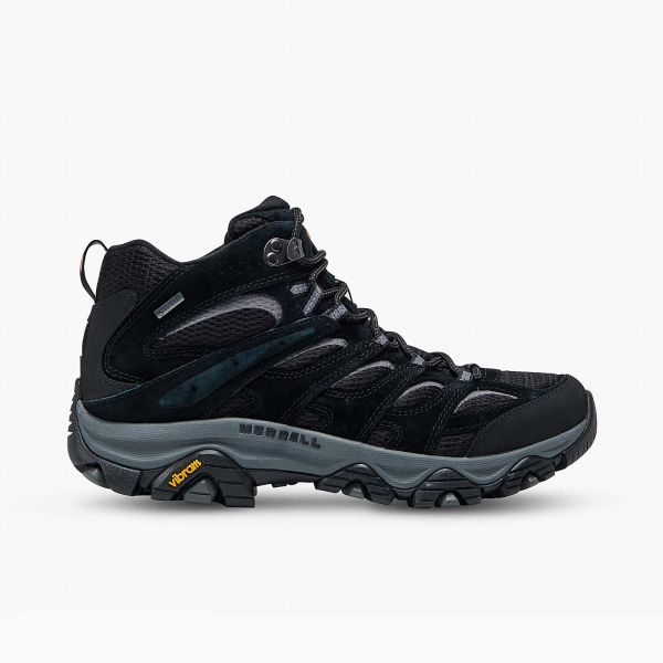 Vīriešu pārgājienu Merrell Moab 3 Mid GORE-TEX - melns