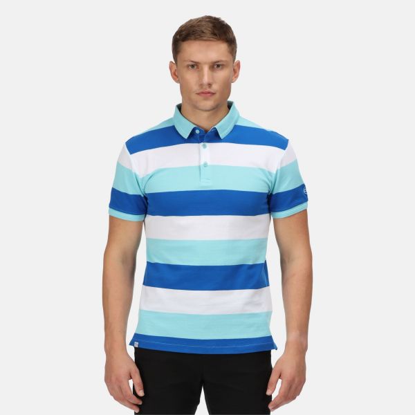 Vīriešu kokvilnas polo krekls Regatta Maxen - Antigua Stripe