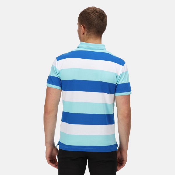 Vīriešu kokvilnas polo krekls Regatta Maxen - Antigua Stripe