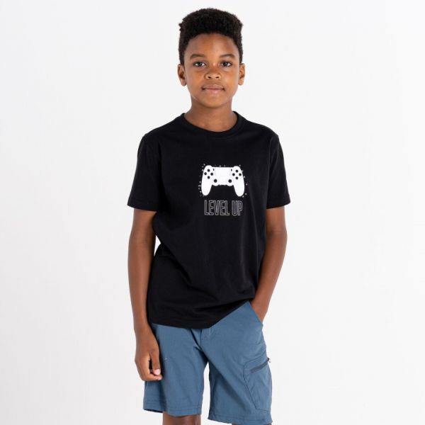 Bērnu T-krekls Dare2b Trailblazer - melns
