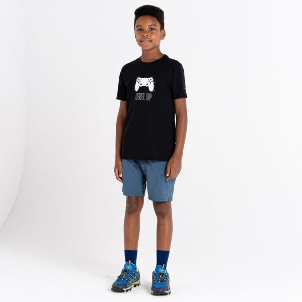 Bērnu T-krekls Dare2b Trailblazer - melns