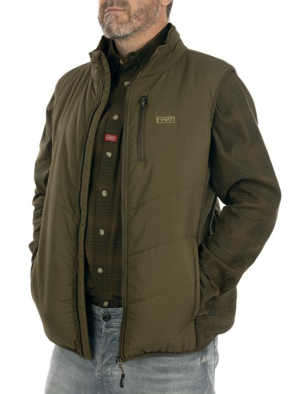 Vīriešu hibrīda veste HART CORMA-V - Dark Olive