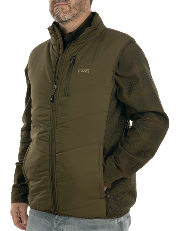 Vīriešu hibrīda veste HART CORMA-V - Dark Olive