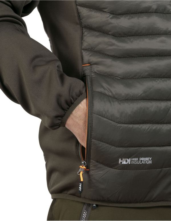 Vīriešu hibrīdjaka / džemperis HART ATMOS Hybrid - Dark Olive
