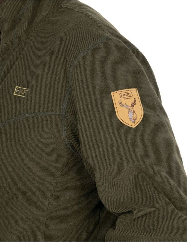 Vīriešu džemperis HART BAUEN-FZ - Dark Olive