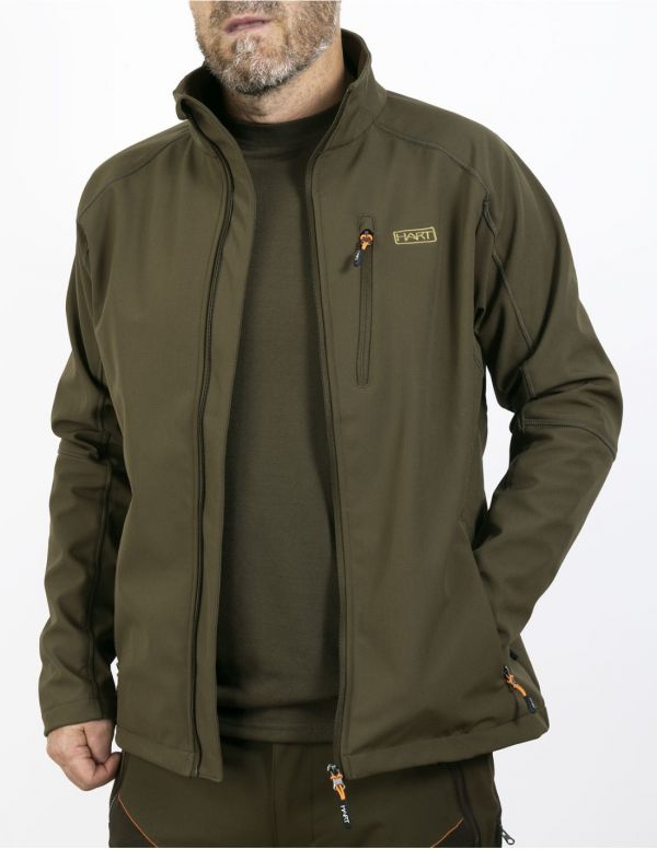 Vīriešu soft shell jaka HART EGUR - Dark Olive