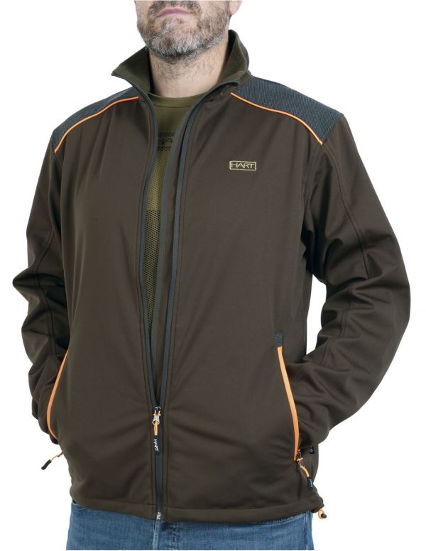 Vīriešu soft shell jaka HART GOROSTA STRONG - Dark olive