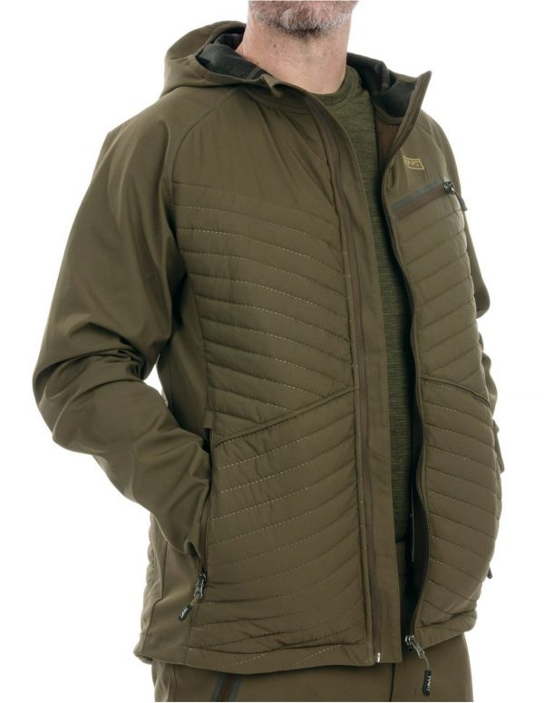 Džemperis/jaka HART IBICE HOODIE Hybrid - Dark Olive