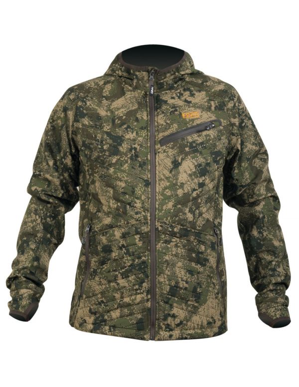 Kamuflāžas džemperis/jaka HART IBICE HOODIE Hybrid — Pixel Forest
