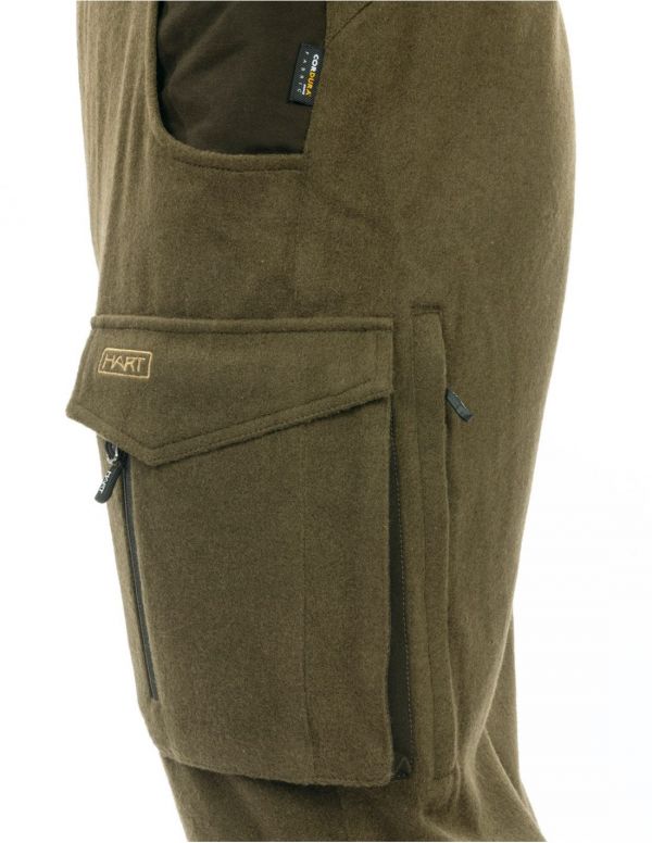Vīriešu vilnas bikses HART NATURE-T - Dark Olive