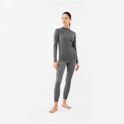 Sieviešu merino apakšveļas komplekts VIKING Shuter Merino - pelēks