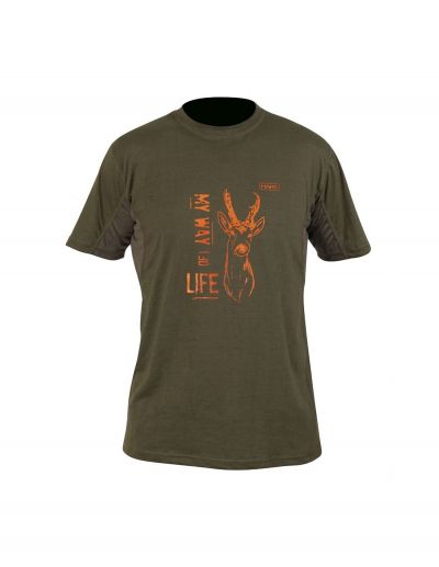Vīriešu T-krekls HART BRANDED Roe Deer - zaļš